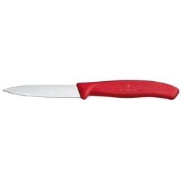 Victorinox Swiss Classic Nóż do jarzyn, gładki, 8 cm, czerwony
