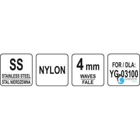 TARCZA PLASTRY FALE 4 MM DO SZATKOWNICY DO WARZYW YG-03100  | YG-03153 YATO 