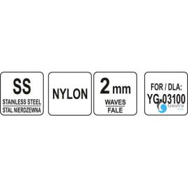 TARCZA PLASTRY FALE 2 MM DO SZATKOWNICY DO WARZYW YG-03100 | YG-03152 YATO