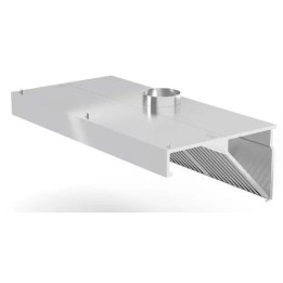 Okap przyścienny Profi Line, skośny z oświetleniem, z króćcem fi 200, o wym. 1000x700x450 mm