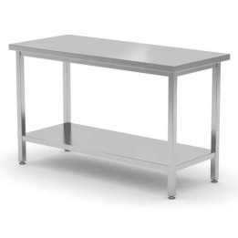 Stół roboczy 1200x700x850 mm centralny Kitchen Line, z półką skręcany  | 810712 hendi
