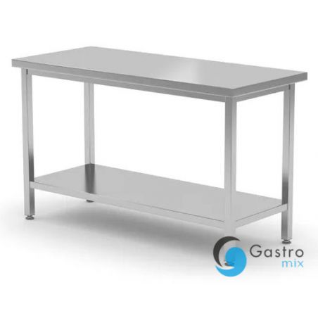 Stół centralny z półką  1600x700x(H)850mm – skręcany, Profi Line | 810736 hendi 