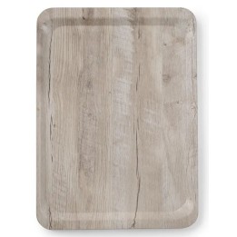 Taca do serwowania 330x430 mm z nadrukiem drewna jasny dąb