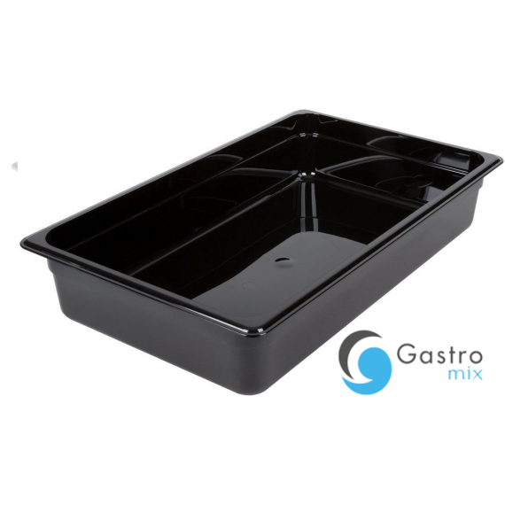 Pojemnik z poliwęglanu GN 1/1 wys. 10 cm czarny  - CAMBRO | CM-14CW110 TOM-GAST 
