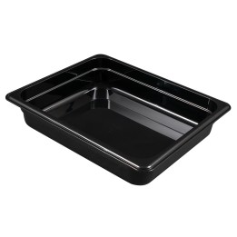 Pojemnik z poliwęglanu GN 1/2 wys. 6,5 cm  czarny  - CAMBRO  | CM-22CW110 TOM-GAST