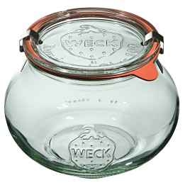 Słoik DECO 1062 ml z pokrywą, uszczelką i 2 zapinkami - op. 4 szt - WECK | WE-748-100PUZ TOM-GAST