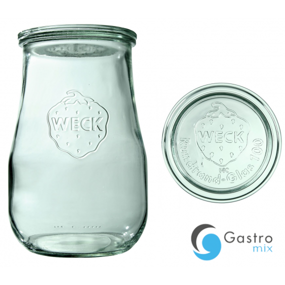 Słoik TULIP 1750 ml z pokrywą - op. 4 szt - WECK | WE-738-100P TOM-GAST 