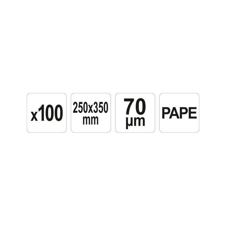 WORKI 250 X 350 70UM PAPE, 100SZT DO PAKOWAREK KOMOROWYCH | YG-09333 YATO