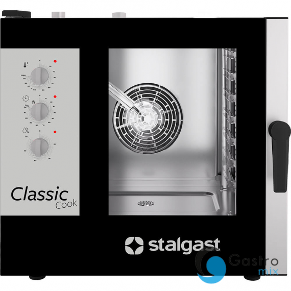 piec konwekcyjno-parowy, STALGAST ClassicCook, manualny, gazowy, 7xGN1/1, P 14 kW 