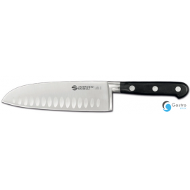 Ambrogio Sanelli Chef , kuty nóż Santoku, ze żłobieniami, 18 cm | C350.018 HENDI