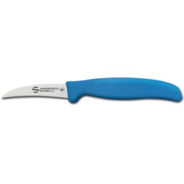 Ambrogio Sanelli Supra Colore, nóż do warzyw, zakrzywiony, NIEBIESKI,7 cm | S691.007L HENDI