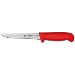 Ambrogio Sanelli Supra Colore, nóż do trybowania, wąski, CZERWONY, 16 cm | S307.016R HENDI