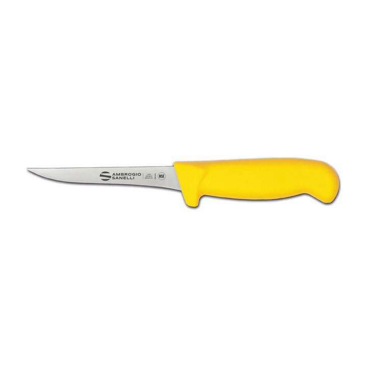 Ambrogio Sanelli Supra Colore, nóż do trybowania, wąski, ŻÓŁTY, 12 cm | S307.012Y HENDI