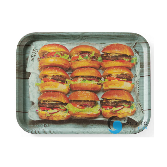 Taca do serwowania tasty burger, 330x430 mm, antypoślizgowa | 508008 HENDI 