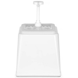 Pojemnik z pompką do sosów 2.5 L , biały, 230x210x250(H) | 203545 HENDI
