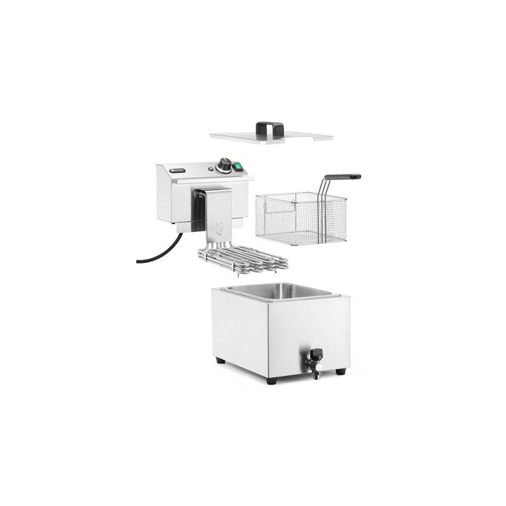 Frytownica XL Profi Line z kranem spustowym, manualna, 10 l | 209424 HENDI