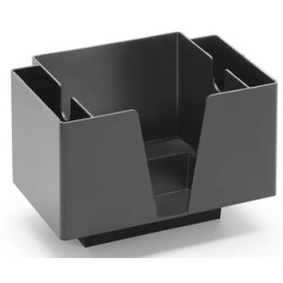 Serwetnik z 3 przegrodami, czarny, 193x143x(H)136mm | 596890 HENDI