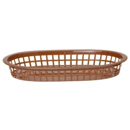 Koszyk owalny, brązowy, zestaw 6 szt.  275x175x(H)38mm | 426296 HENDI