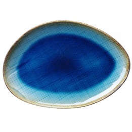 Talerz o organicznym kształcie Lazur, 270x190mm| 769799 FINE DINE
