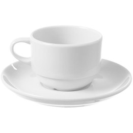 Filiżanka sztaplowana ze spodkiem Bianco 230 ml | 799352 FINE DINE