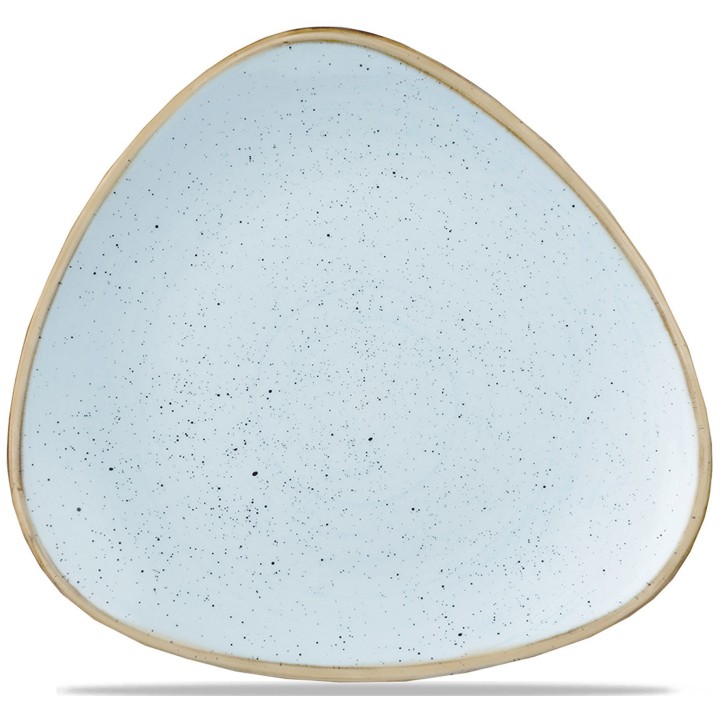 Talerz trójkątny Stonecast Duck Egg Blue 265 mm | SDESTR101 FINE DINE