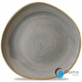 Talerz płytki 264 mm o organicznym ksztalcie Stonecast Peppercorn Grey | SPGSOG101 FINE DINE