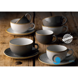  Talerz trójkątny 229 mm Stonecast Barley White  | SWHSTR91 FINE DINE