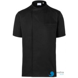 Kucharska koszula Basic, krótki rękaw ROZMIAR L   CZARNA| BJM3 KARLOWSKY