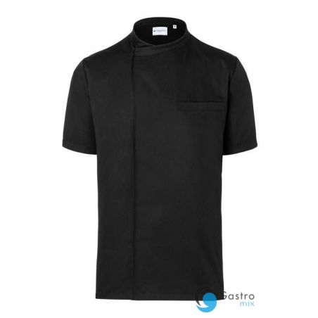 Kucharska koszula Basic, krótki rękaw ROZMIAR M   CZARNA| BJM3 KARLOWSKY 