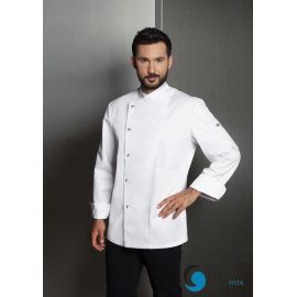 Męska kucharska bluza Lars ROZMIAR 50  ( większe M ) biała | JM14  KARLOWSKY