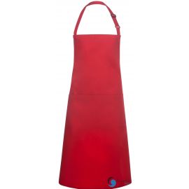 Fartuch - 3 sztuki kucharski Basic 75 x 90 cm z kieszenią i klamerką czerwony  | BLS5 KARLOWSKY