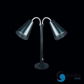 Lampa grzewcza bufetowa z wtyczką EU DWH czarna Modern 559 mm | DW0499M2BKE2 FINE DINE