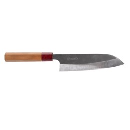 Nóż Santoku dł. 16,5 cm z laminowaną górą rączki BLACK HAMMER - KASUMI | K-KSA-100 TOM-GAST
