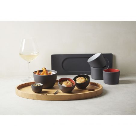 Miseczka asymetryczna poj. 40 ml czarna SOLID - REVOL | RV-645845-6 TOM-GAST 