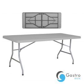 Stół cateringowy prostokątny dł. 152,4 cm z białym pokrowcem - VERLO  | V-STP150PB tom-gast