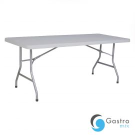 Stół cateringowy prostokątny dł. 182,9 cm z białym pokrowcem - VERLO | V-STP180PB tom-gast