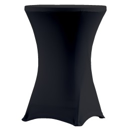 Pokrowiec na stół koktajlowy śr. 81,3 cm czarny - VERLO | V-C80-K tom-gast