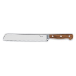 Nóż kuty do pieczywa dł. 20 cm - drewniana rekojeść - VERLO | V-8260W20O TOM-GAST