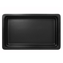 Pojemnik GN 1/1 wys. 6,5 cm z porcelany czarny mat - RAK PORCELAIN | R-NFBU-11065BK-1 tom-gast
