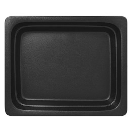 Pojemnik GN 1/2 wys. 6,5 cm z porcelany czarny mat - RAK PORCELAIN | R-NFBU-12065BK-2 tom-gast