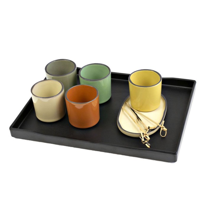 Taca ZEN z melaminy 38,1x28,8x2,5 cm czarna | V-1352-B TOM-GAST