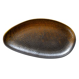 Talerz płaski 33x18 cm miedź FIRE - VERLO | V-83002-4 TOM-GAST