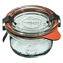 Słoik MINI-STURZ 50 ml z pokrywą, uszczelką i 2 zapinkami - op. 12 szt - WECK | WE-755-60PUZ TOM-GAST