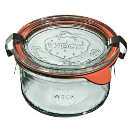 Słoik STURZ 165 ml z pokrywą, uszczelką i 2 zapinkami - op. 12 szt - WECK | WE-976-80PUZ TOM-GAST