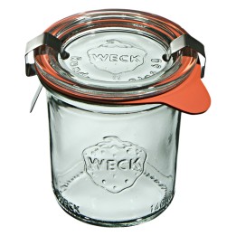 Słoik MINI-STURZ 140 ml z pokrywą, uszczelką i 2 zapinkami - op. 12 szt - WECK | WE-761-60PUZ TOM-GAST