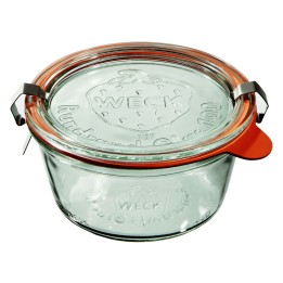 Słoik MOLD 290 ml z pokrywą, uszczelką i 2 zapinkami - op. 6 szt - WECK | WE-740-100PUZ TOM-GAST