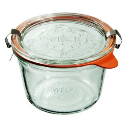 Słoik MOLD 370 ml z pokrywą, uszczelką i 2 zapinkami - op. 6 szt - WECK | WE-741-100PUZ TOM-GAST
