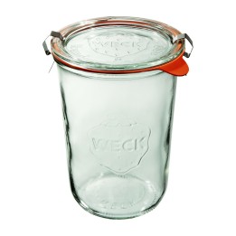 Słoik MOLD 850 ml z pokrywą, uszczelką i 2 zapinkami - op. 6 szt - WECK | WE-743-100PUZ TOM-GAST