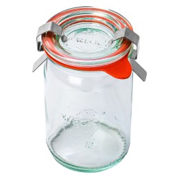 Słoik MINI-ZYLINDER 145 ml z pokrywą, uszczelką i 2 zapinkami - op. 12 szt - WECK | WE-789-40PUZ TOM-GAST