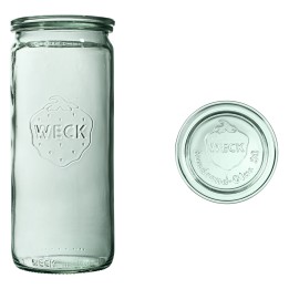 Słoik CYLINDRYCZNY 1040 ml z pokrywą - op. 6 szt - WECK | WE-908-80P TOM-GAST